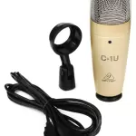 Behringer C-1U Studio Condensor Microphone, Compatible with PC and Mac